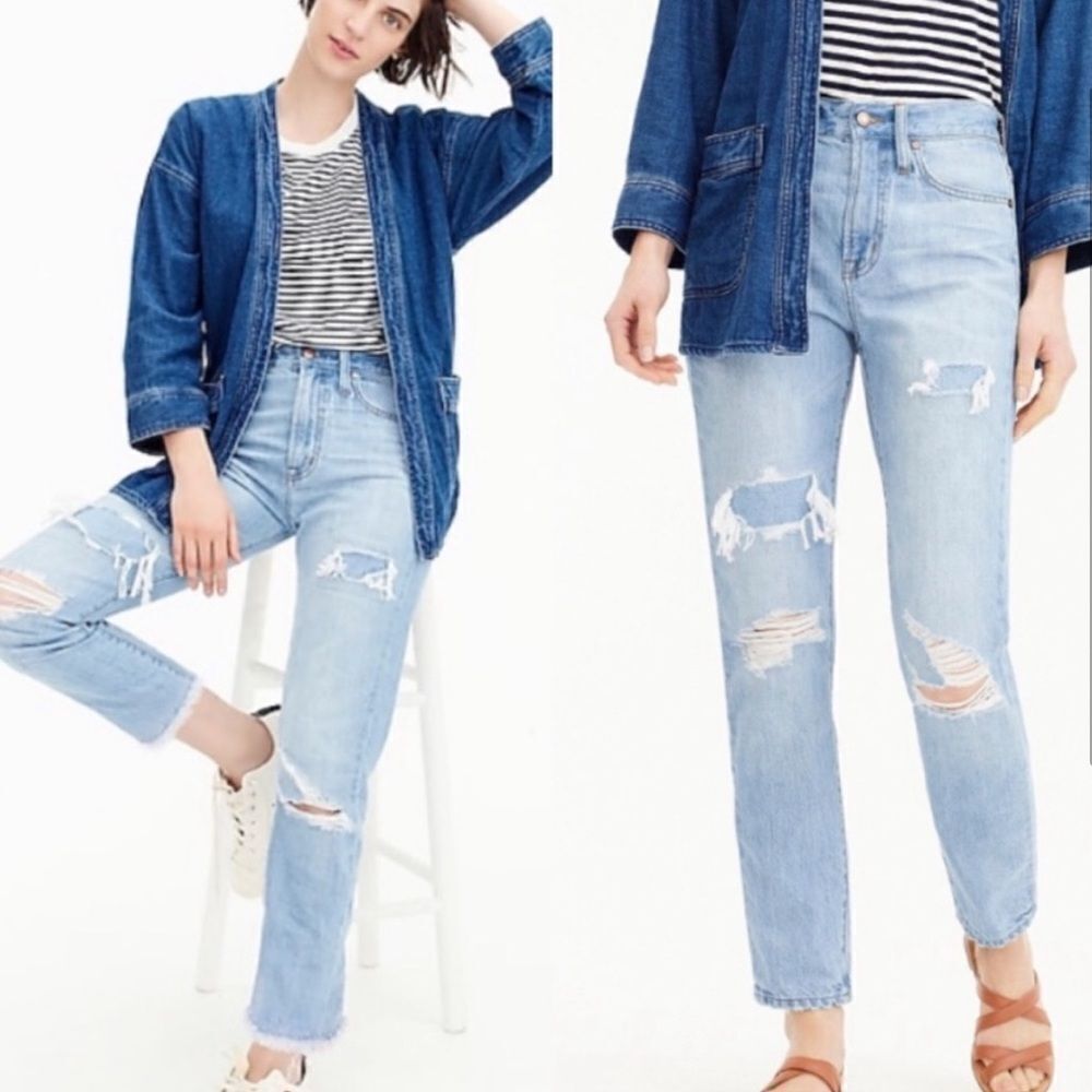 J. Crew Point Sur High Rise Retro Straight Leg Jean